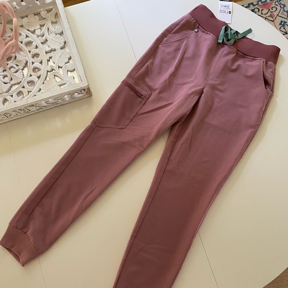 Figs Mineral Mauve High Waisted Zamora Scrub Pant
